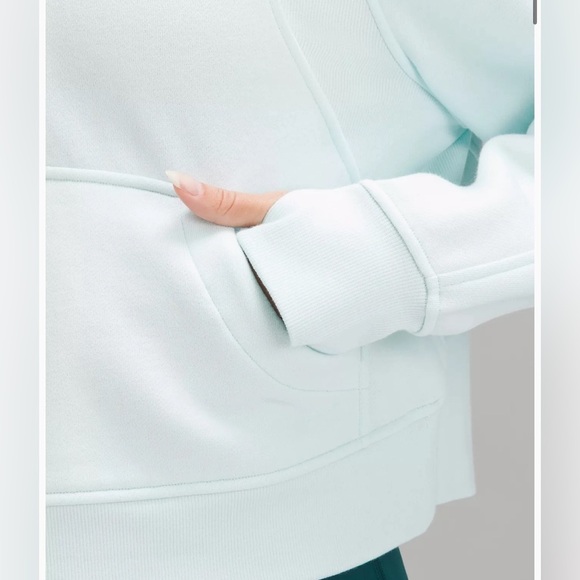 NWT Lululemon Scuba Oversized Funnel-Neck Half Zip in Sheer Blue Size XS/S - Picture 6 of 13